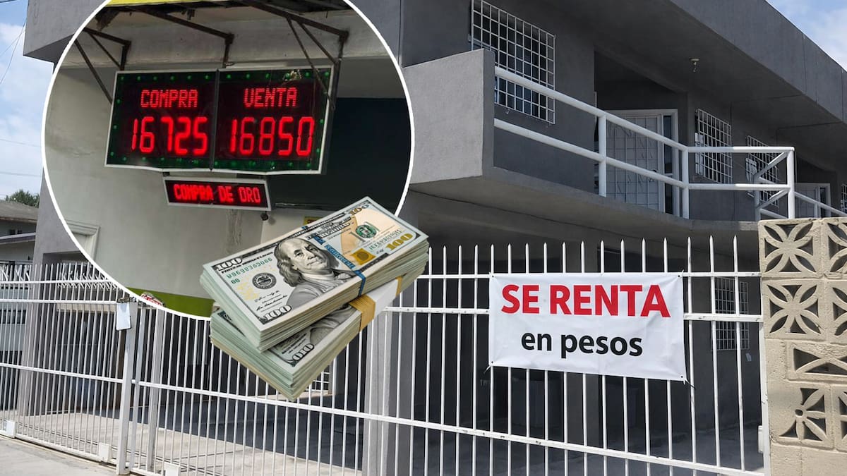 Rentas en Tijuana migran de dólares a pesos por tipo de cambio cercano a los 17 pesos por dólar, con ajustes de hasta 5% en contratos