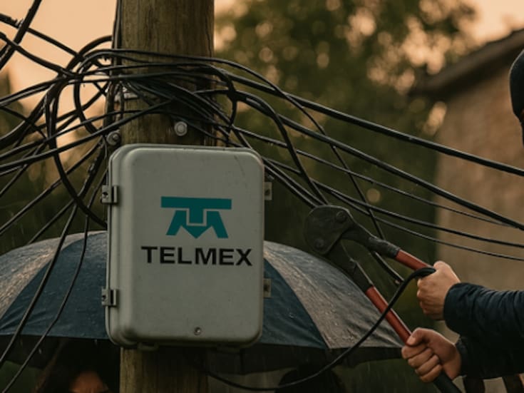 Detienen en Oaxaca a persona robando cables a Telmex