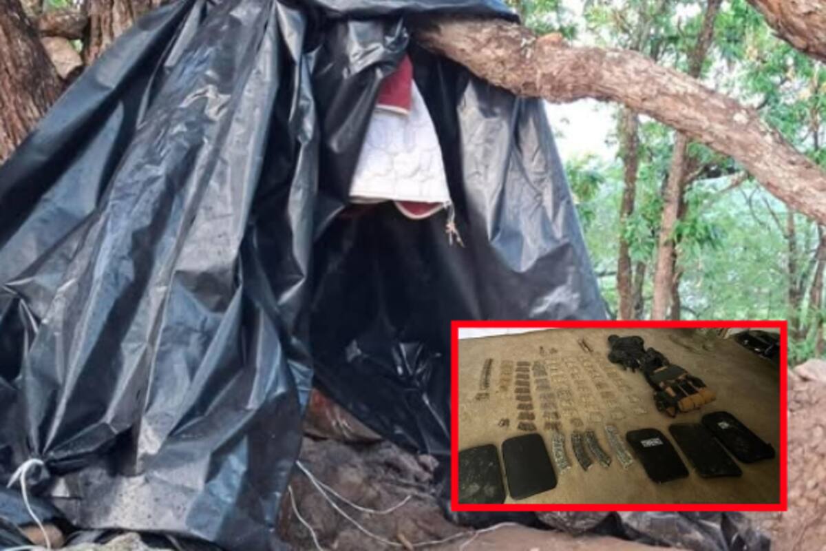 Localizan campamento armado en Cósala, Sinaloa: aseguran explosivos, cartuchos de alto calibre y equipo táctico