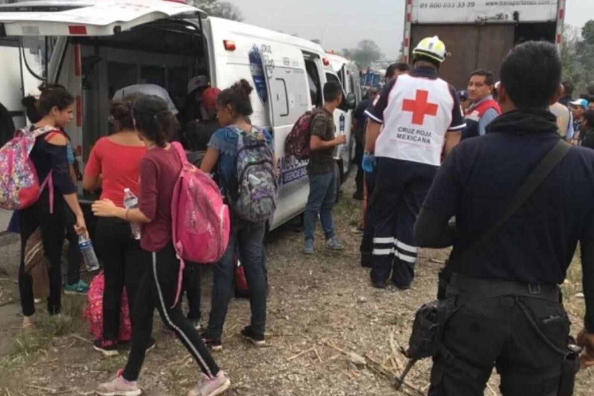 Rescatan a más de 100 migrantes deshidratados en Veracruz