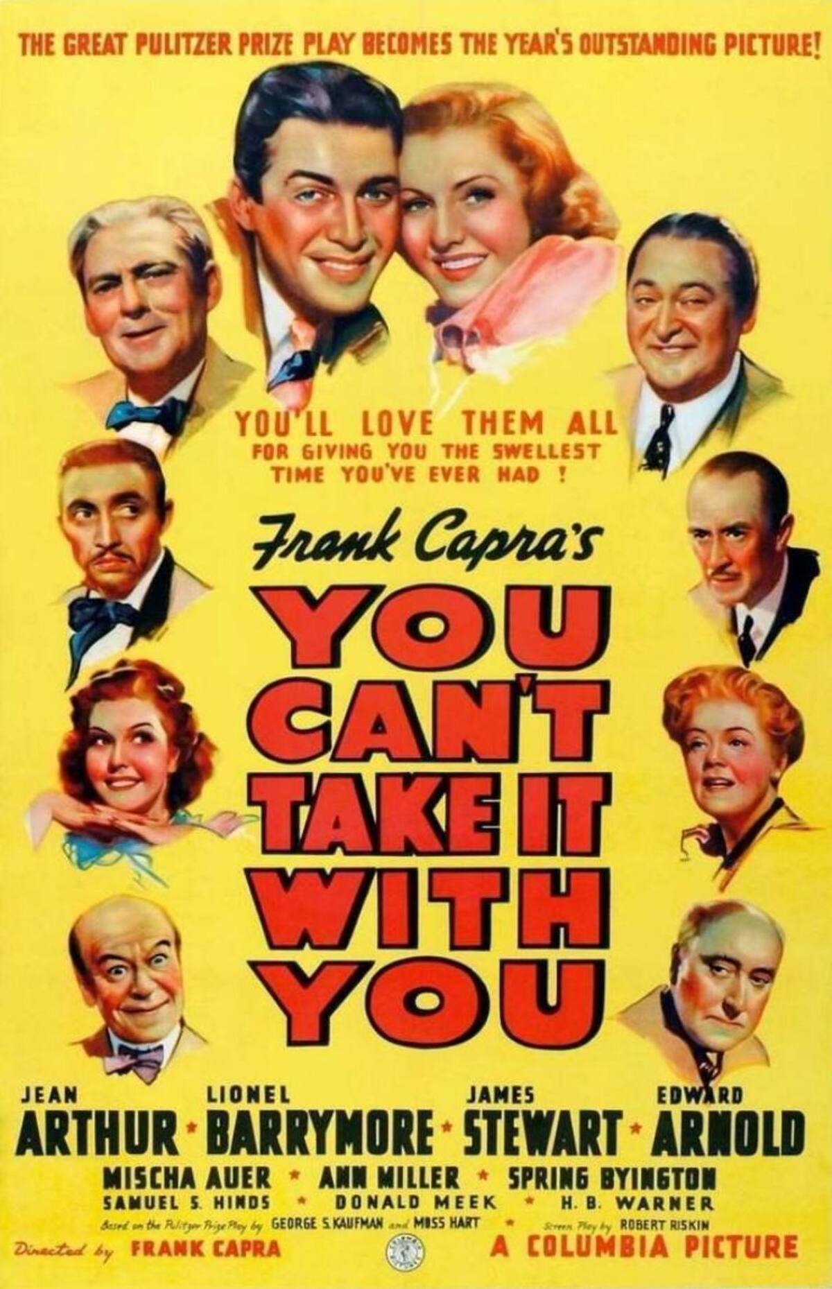 You Can't Take It with You, una divertida comedia que celebra la familia y el amor en medio del caos.