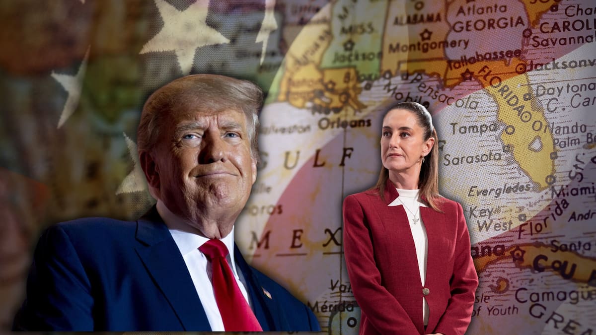 Donald Trump acusa a México de estar controlado por cárteles y propone cambiar nombre del Golfo de México a "Golfo de América". Foto: Especial