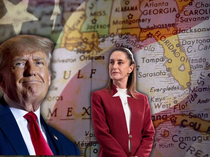 Donald Trump quiere cambiar el nombre del Golfo de México a “Golfo de América”; acusa a México de estar controlado por el narco
