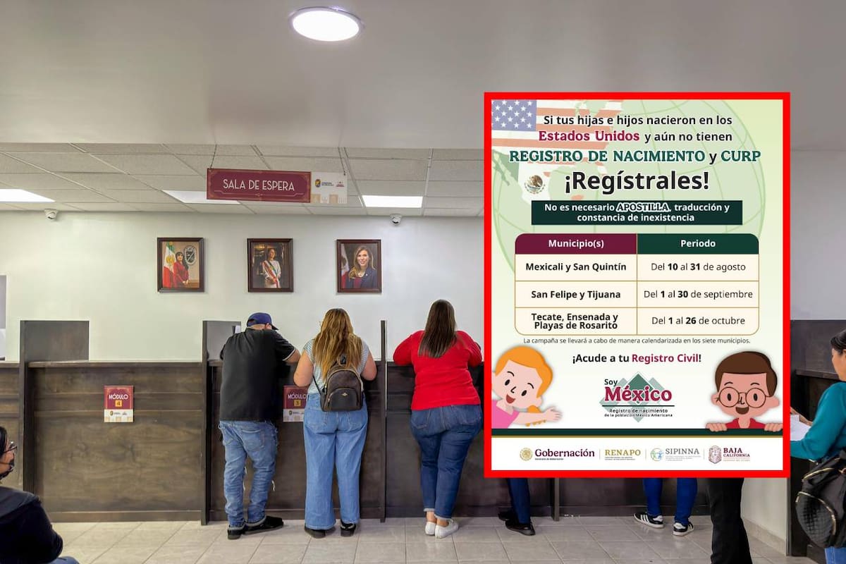 Niños nacidos en EU podrán obtener su acta mexicana sin apostilla; arranca “Soy México 2026” en BC