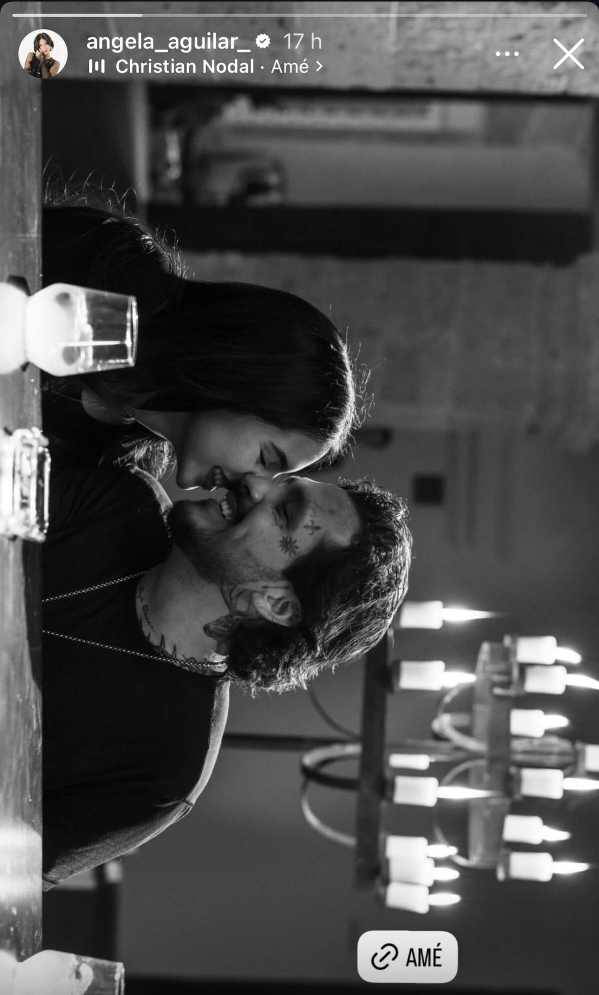 Ángela también mostró su apoyo al nuevo lanzamiento de Nodal | Captura de pantalla