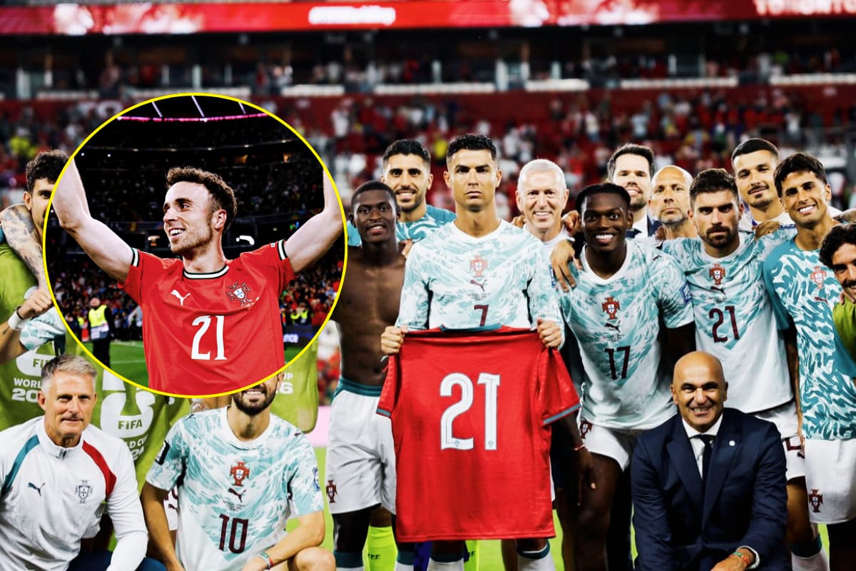 Selección de Portugal rinde homenaje a su exjugador Diogo Jota, quien cumple 1 año de fallecido