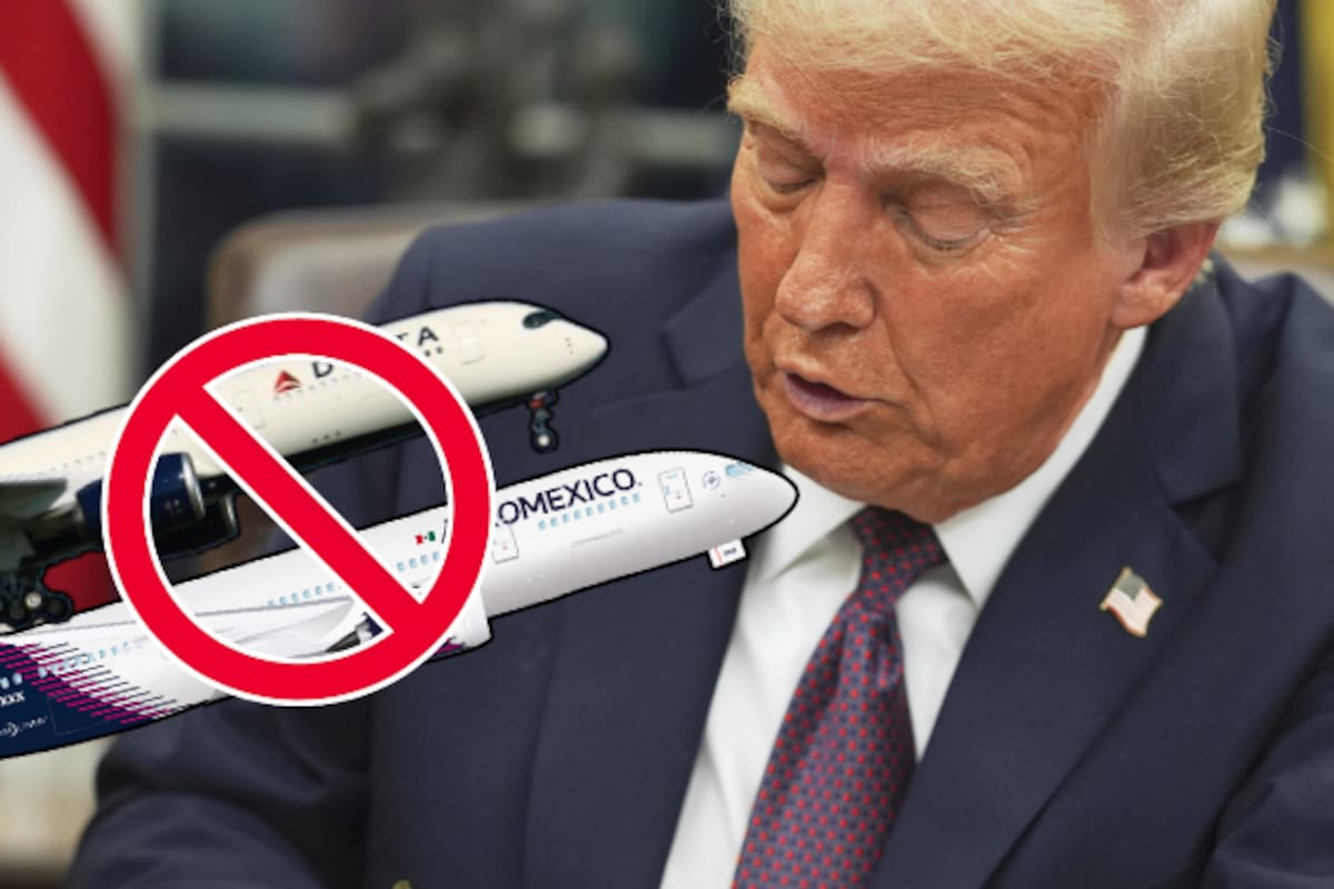Trump impone nuevas restricciones aéreas a México y amenaza alianza entre Delta y Aeroméxico