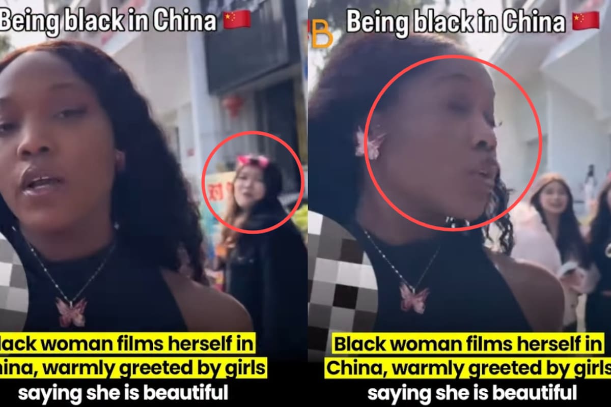 Mujer afroamericana se vuelve sensación entre los locales en China y se hace viral