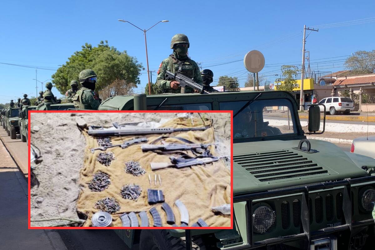 Decomisan armamento tras enfrentamiento en región de El Arenoso