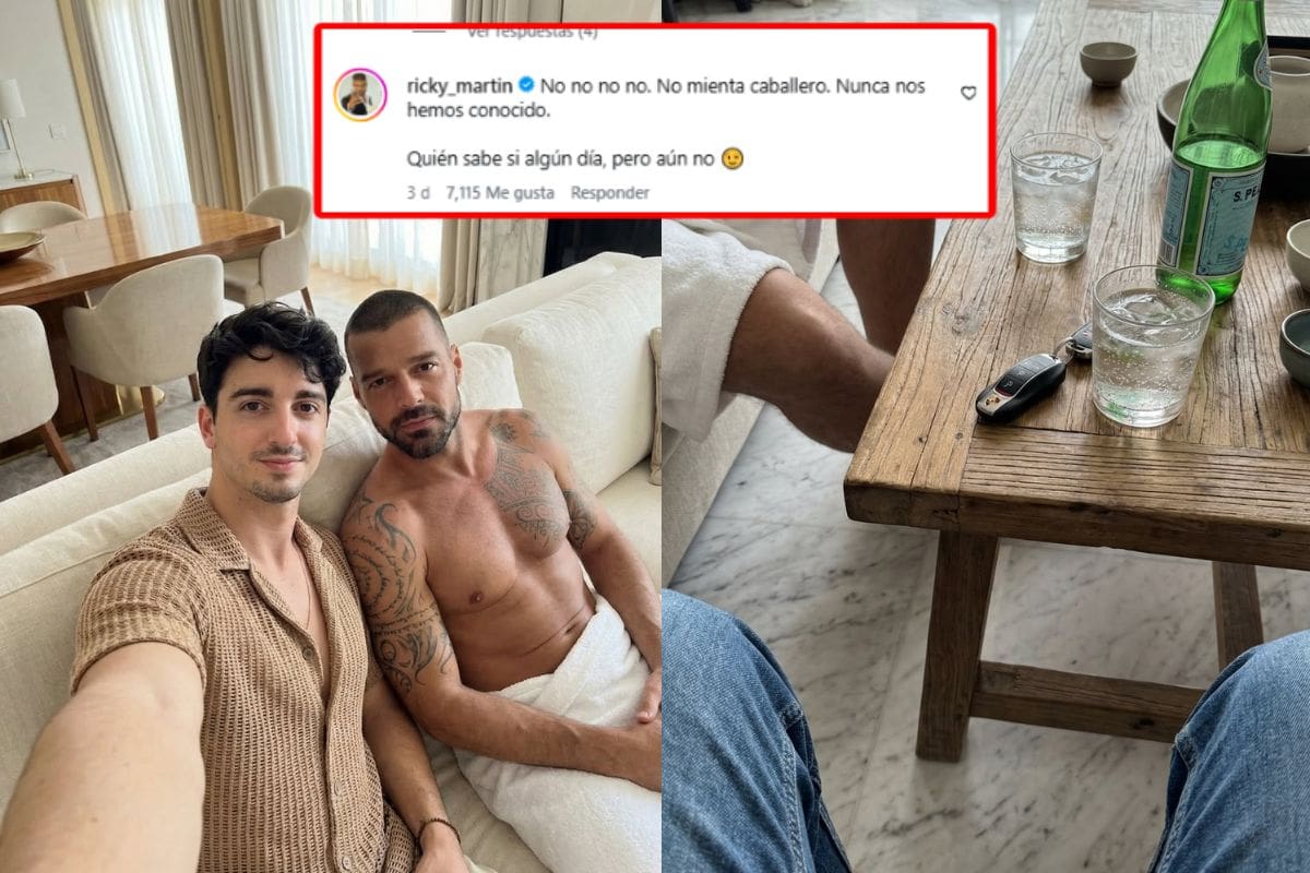 Ricky Martin responde y desmiente a influencer español tras fotos virales creadas con IA