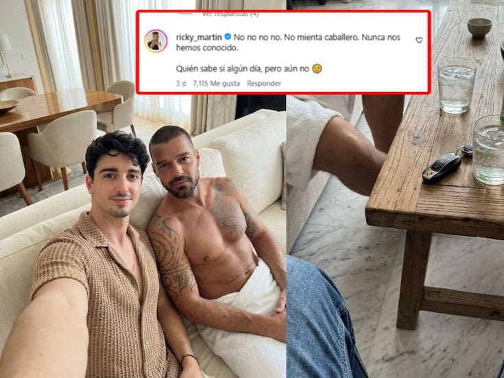 Ricky Martin responde y desmiente a influencer español tras fotos virales creadas con IA