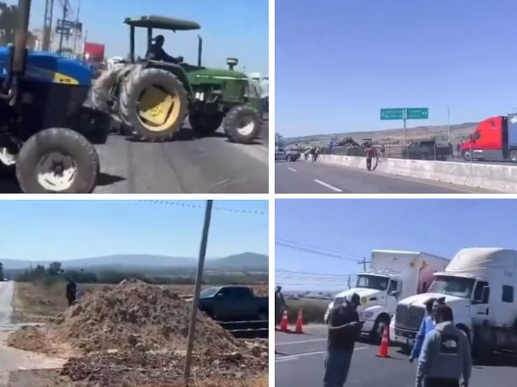 Campesinos de Guanajuato paralizan 7 tramos carreteros y vía férrea en protesta por precios de granos