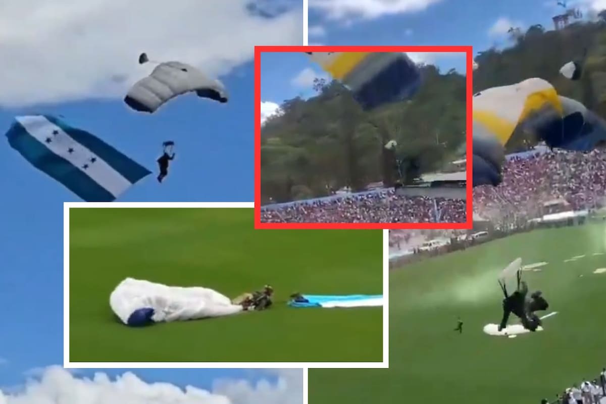 Celebraciones patrias en Honduras se ven empañadas por accidentes en salto de paracaidistas
