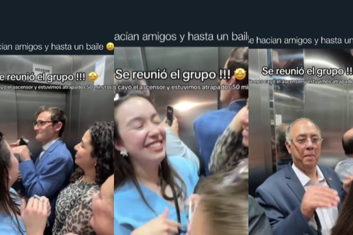 “¡El ascensor se quedó atorado!”: oficinistas quedan atrapados por más de 50 minutos y aprovechan para grabar en TikTok