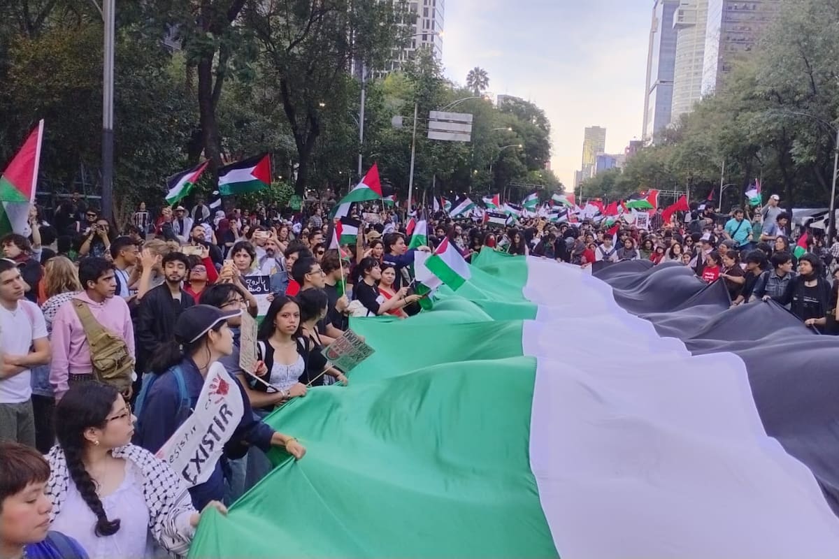 Exigen ruptura con Israel: Marcha en CDMX deja enfrentamientos y UNAM exige a rector pronunciarse en contra del genocidio palestino