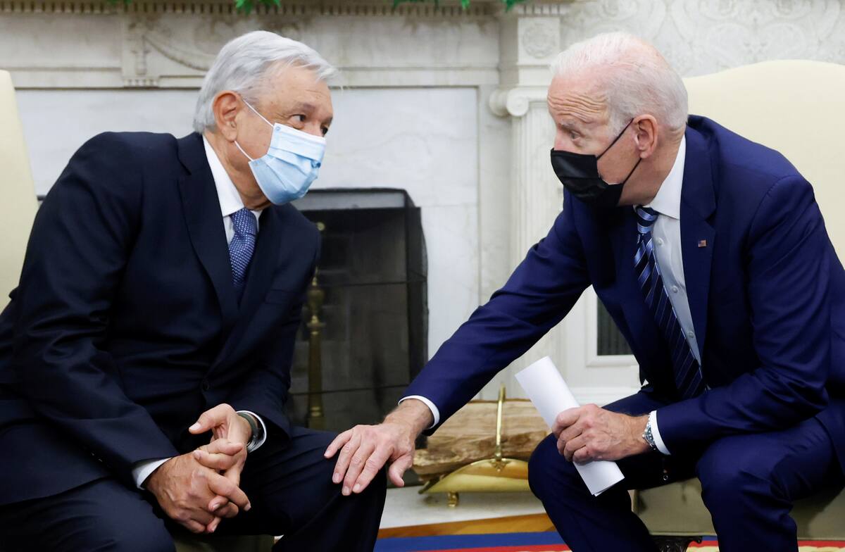 Foto del jueves de los presidentes de EEUU, Joe Biden, y Mexico, Andres Manuel Lopez Obrador, en el Salón Oval de la Casa Blanca.
Nov 18, 2021. REUTERS/Jonathan Ernst