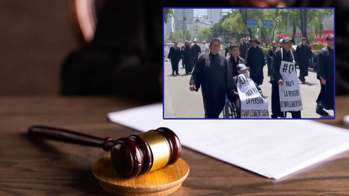 Jueces y magistrados retirados marcharon al Senado y Segob para exigir indemnización y pensión tras reforma judicial