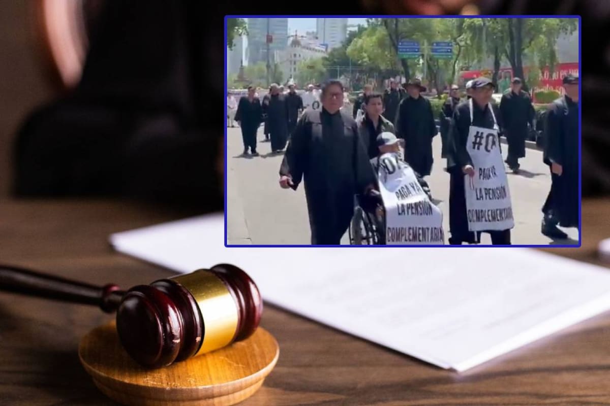 Jueces y magistrados retirados marcharon al Senado y Segob para exigir indemnización y pensión tras reforma judicial