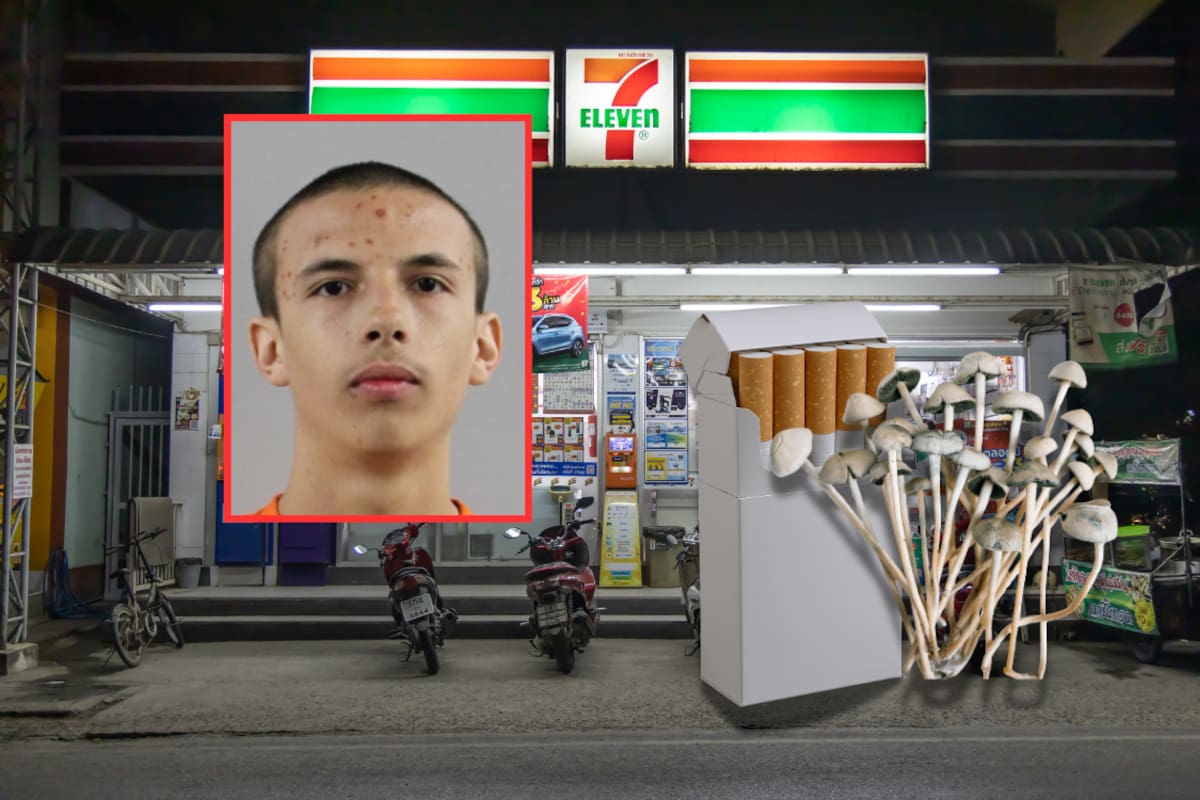 “Soy Dios y me iré en dos segundos”: Joven en Estados Unidos se “enfiesta” con hongos alucinógenos en su cumpleaños 18 y roba dos cajetillas de cigarros en tienda de conveniencia