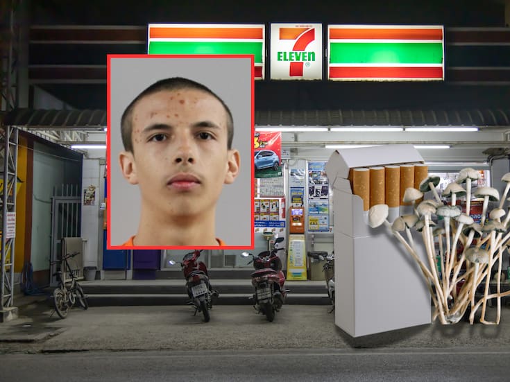 “Soy Dios y me iré en dos segundos”: Joven en Estados Unidos se “enfiesta” con hongos alucinógenos en su cumpleaños 18 y roba dos cajetillas de cigarros en tienda de conveniencia