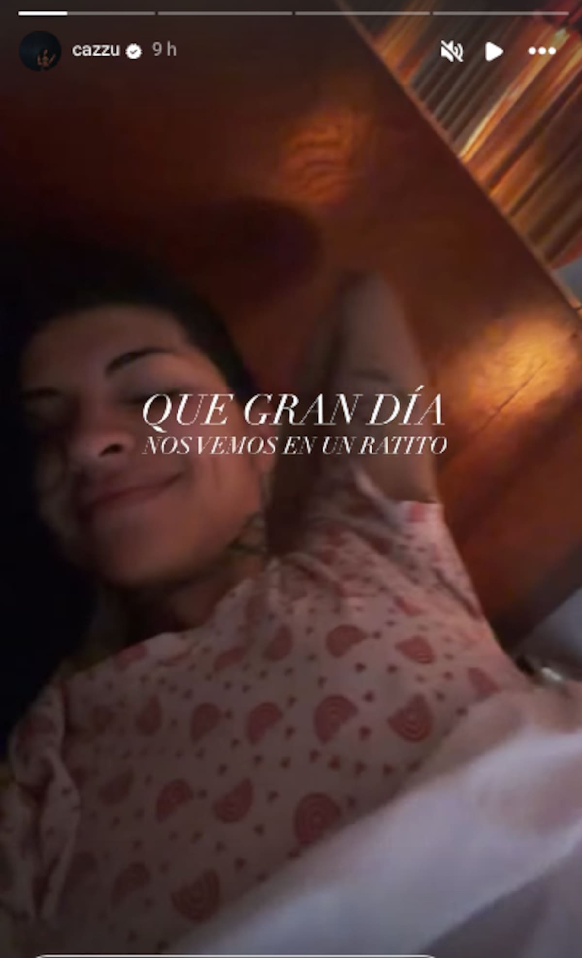 La foto la compartió la cantante esta mañana en su cuenta de Instagram./Instagram:Cazzu