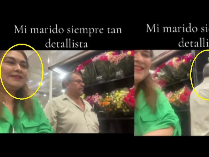 Mujer empuja a su esposo contra las flores de Costco y termina volviéndose viral