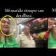 Mujer empuja a su esposo contra las flores de Costco y termina volviéndose viral
