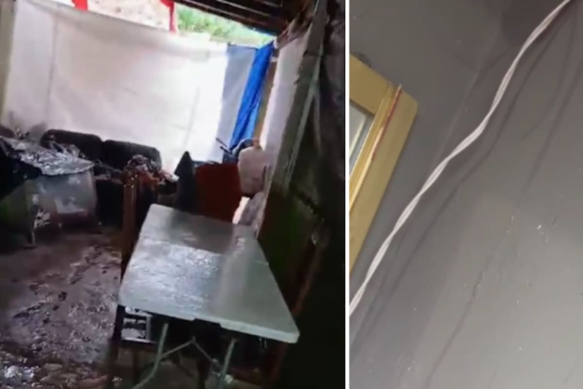 Vivienda en Cerro Colorado queda afectada por lluvias y falla eléctrica