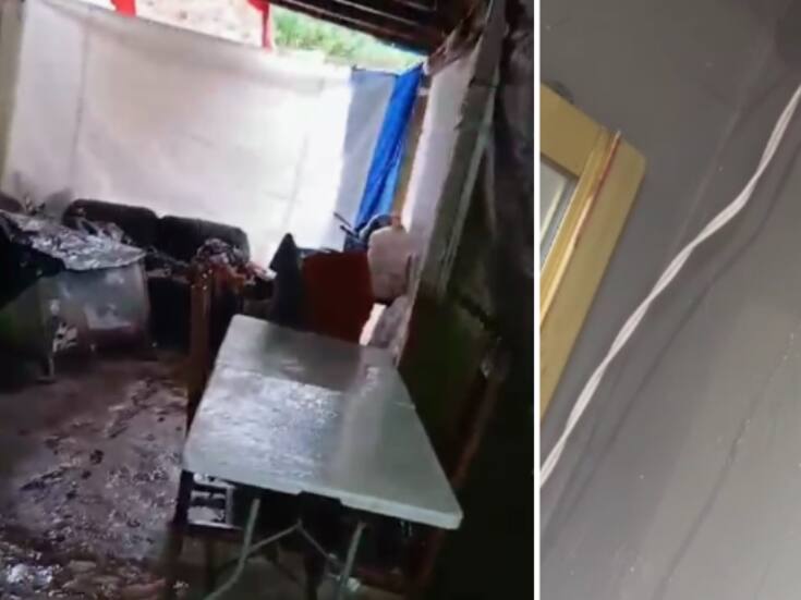 Vivienda en Cerro Colorado queda afectada por lluvias y falla eléctrica