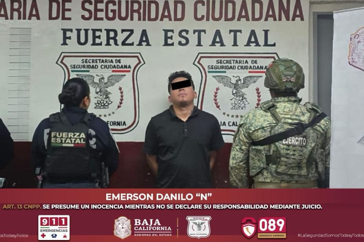 Detienen a “El Malo” con arsenal y cocaína en operativo conjunto en Mexicali