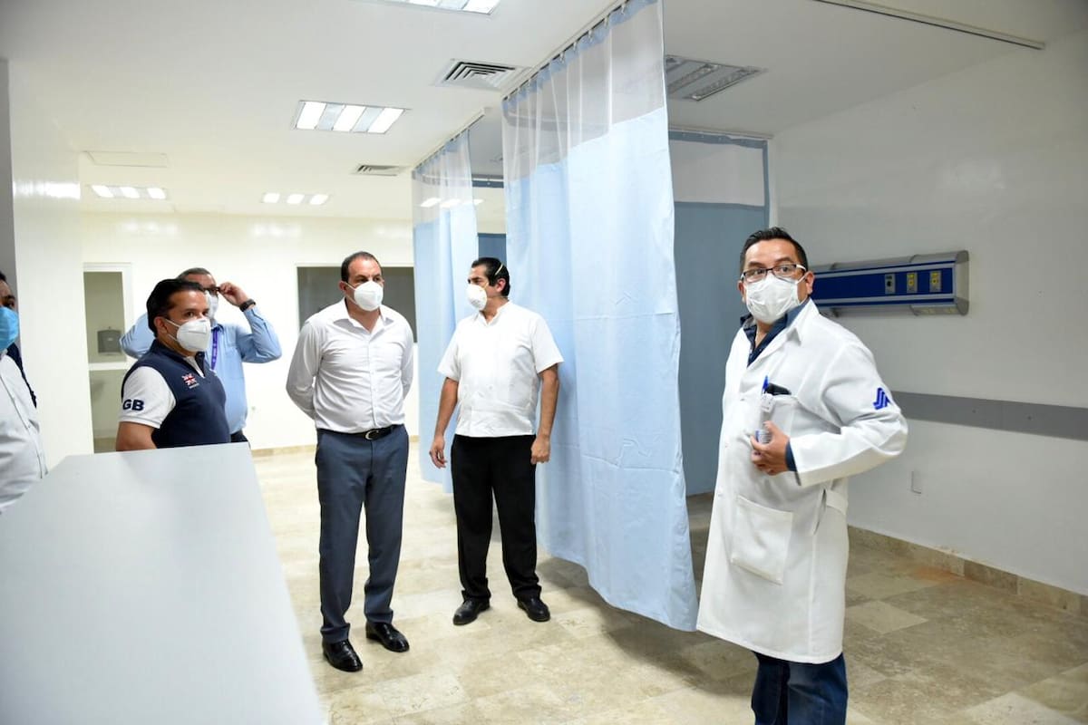 Cuauhtémoc Blanco presume hospital móvil Covid-19 y no funciona