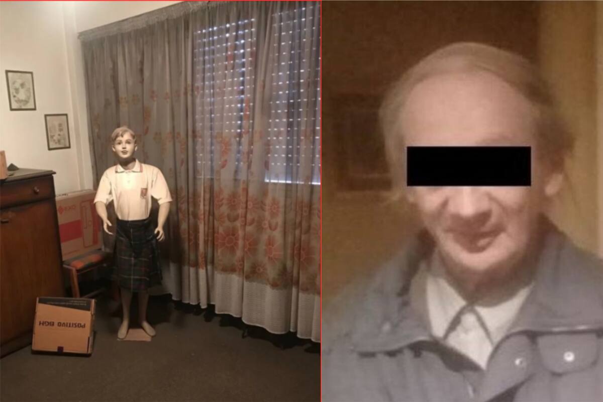 Aberrante: Pedófilo tenía maniquí de niño con falda escolar en su casa y objetos de Patito Feo
