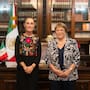 Claudia Sheinbaum se reúne con Michelle Bachelet y confirma el respaldo de México a su candidatura para dirigir la Secretaría General de la ONU