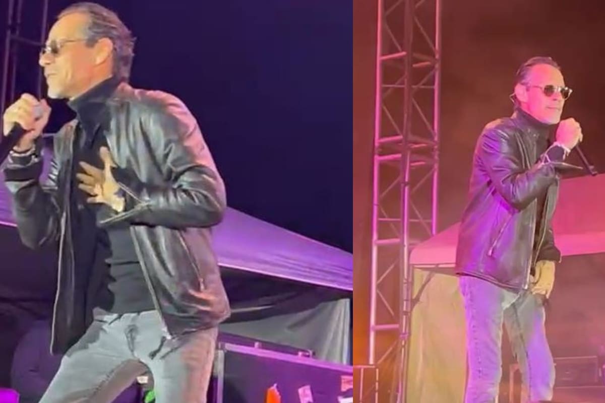 Calienta Marc Anthony su concierto en el Valle al ritmo de la salsa.
