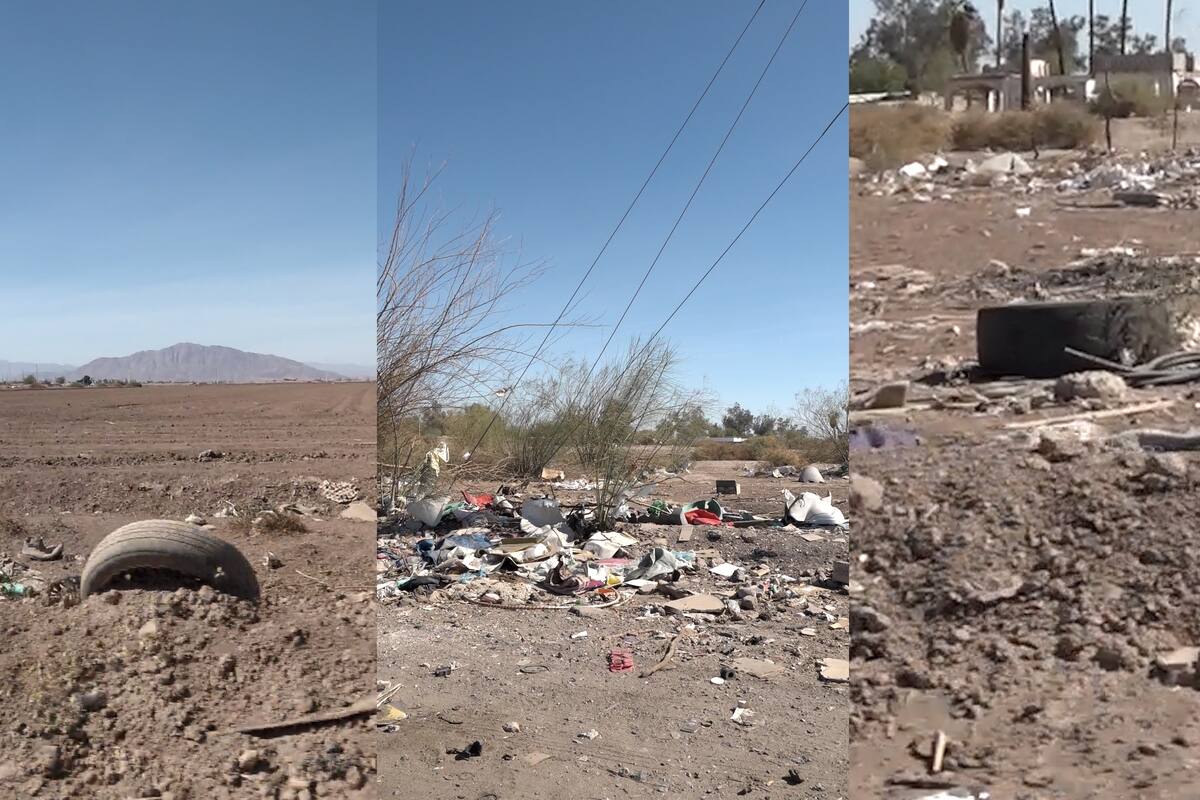 Zona poniente con gran cantidad de predios utilizados como basureros