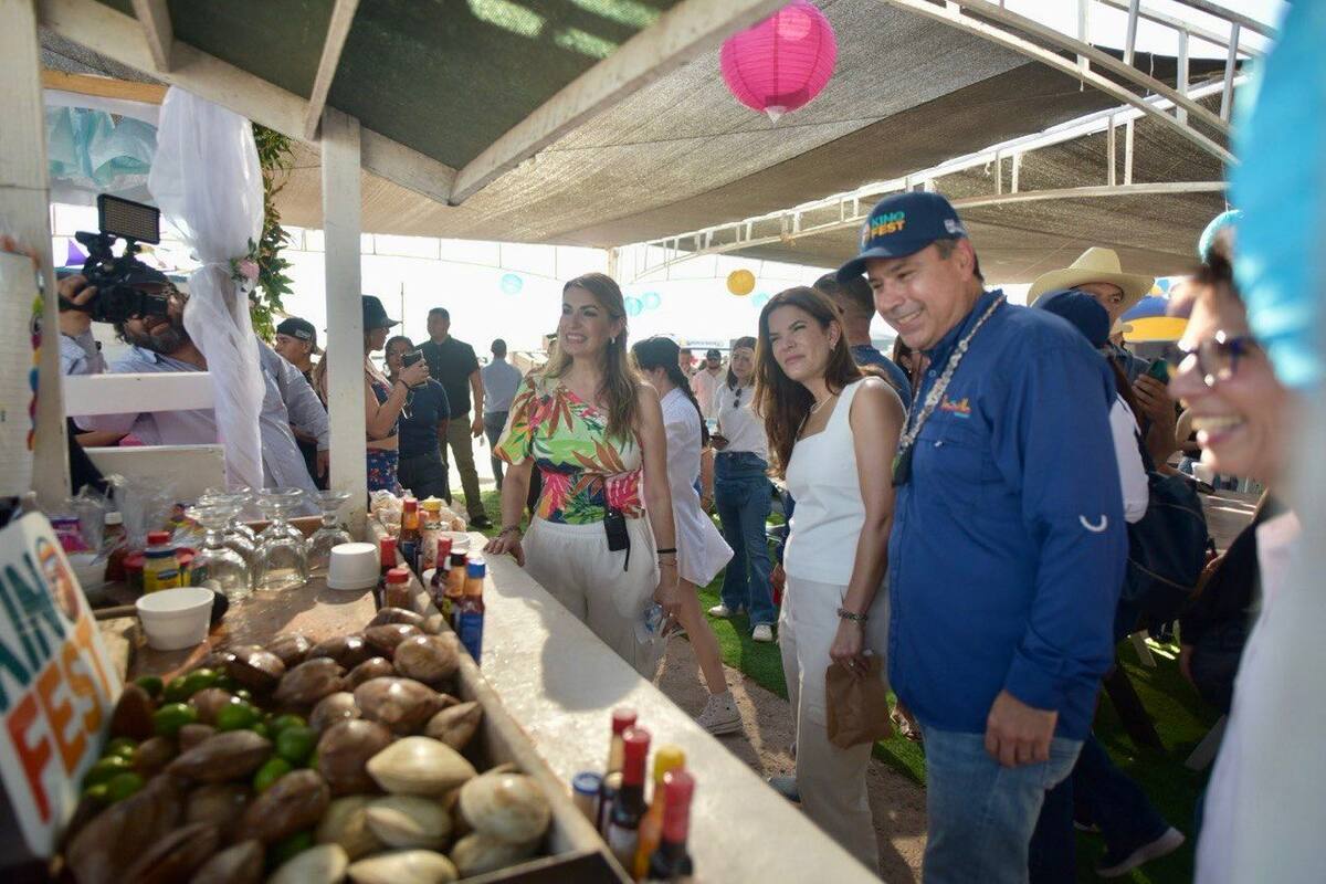 Conviven Alcalde y familias en la Muestra Gastronómica Kino Fest