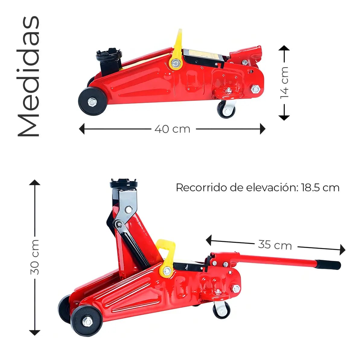 Gato hidráulico de patín portátil | Mercado Libre