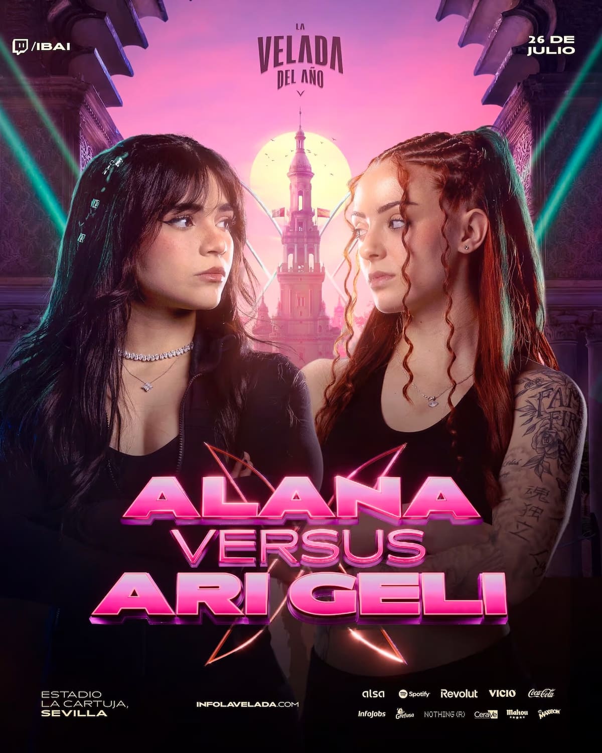 Póster de la pelea Alana vs Ari Geli en La Velada del Año 5.