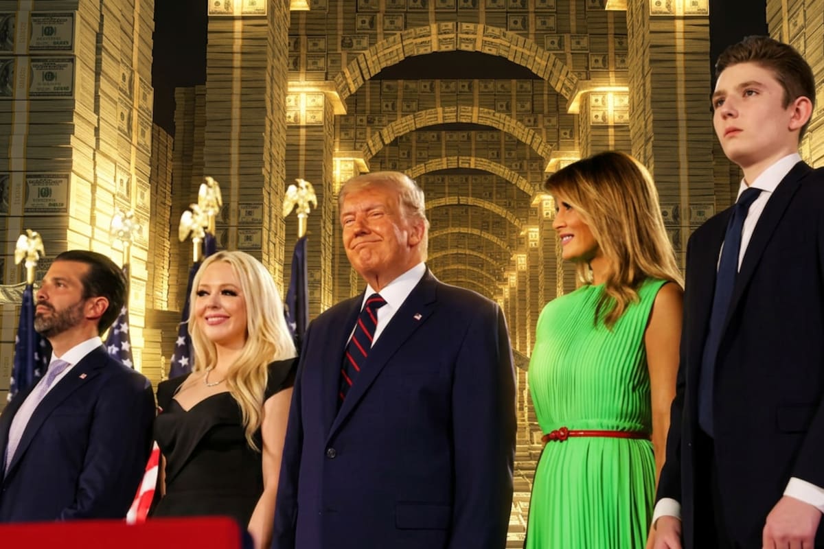 La familia Trump concentra más de 8 mil millones de dólares mientras Donald Trump lidera una fortuna de 6.5 mil millones y sus hijos amplían su riqueza con negocios, activos y participaciones durante su etapa política en Estados Unidos