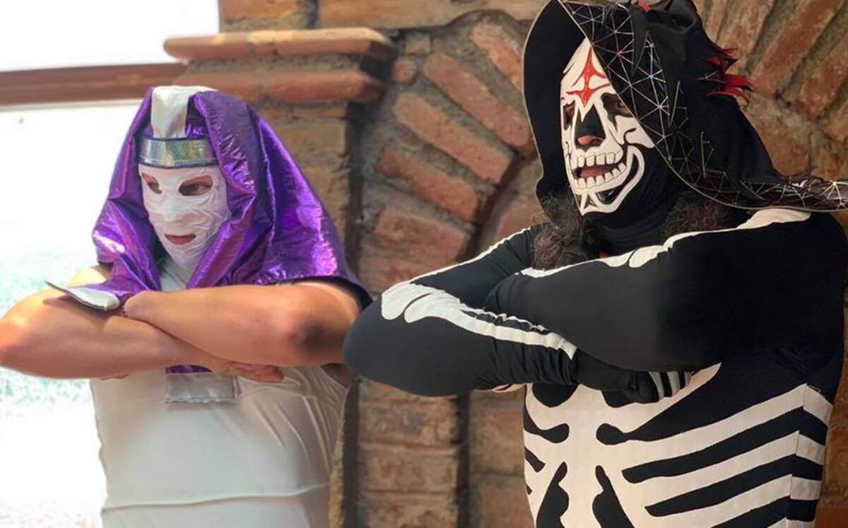La Parka junto a su hijo Karis La Momia Jr. / Foto: Archivo GH.