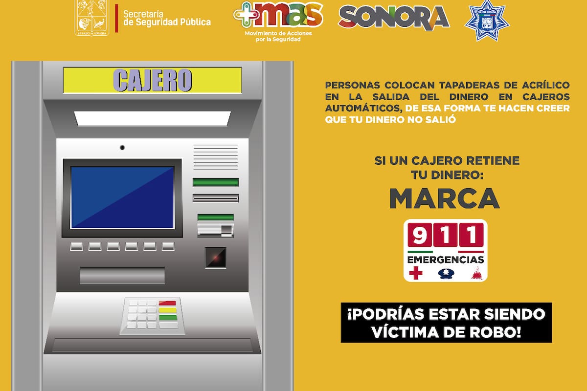 Alertan por fallas en cajero automático en un banco de Hermosillo; a un cliente no le dio el dinero