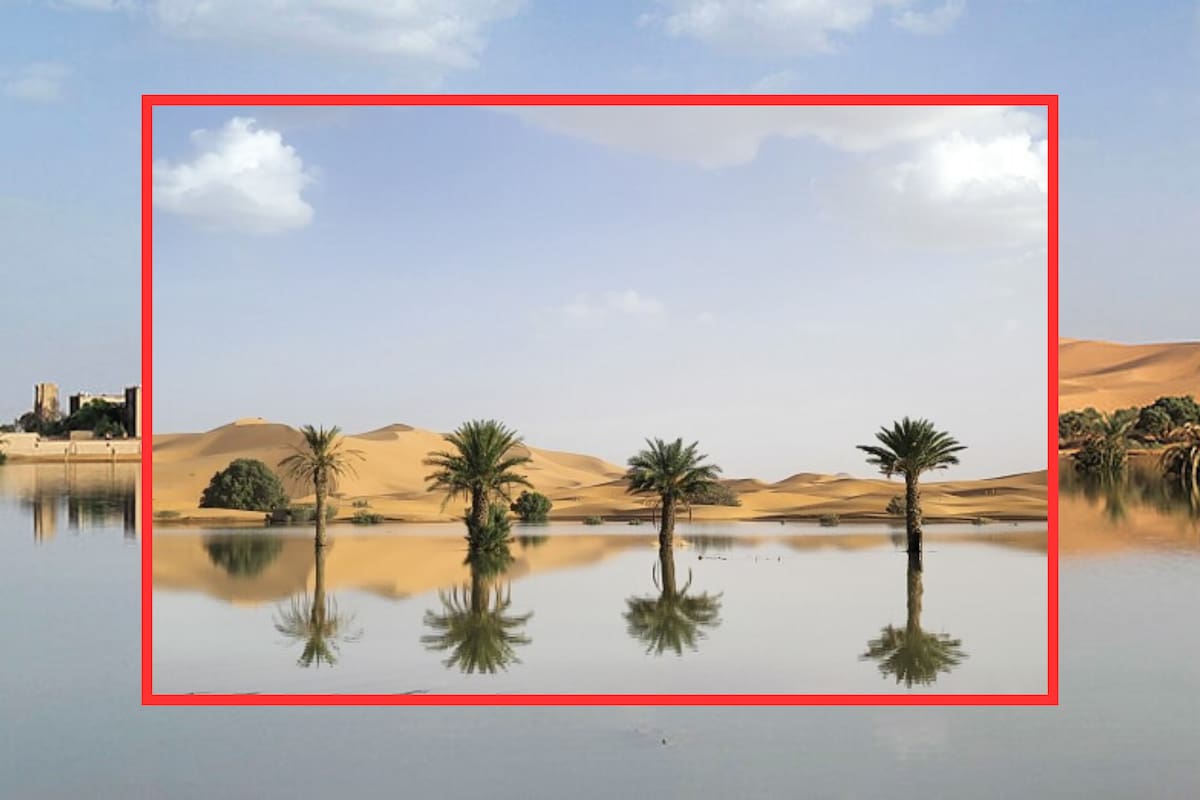 Históricas lluvias caen en el desierto de Sahara