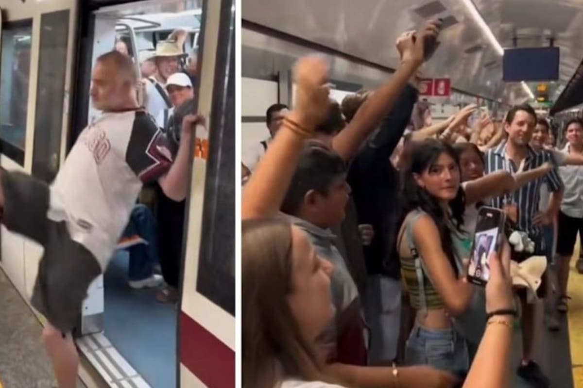 Mexicanos responden con música a acto hostil de Italiano en metro de Roma