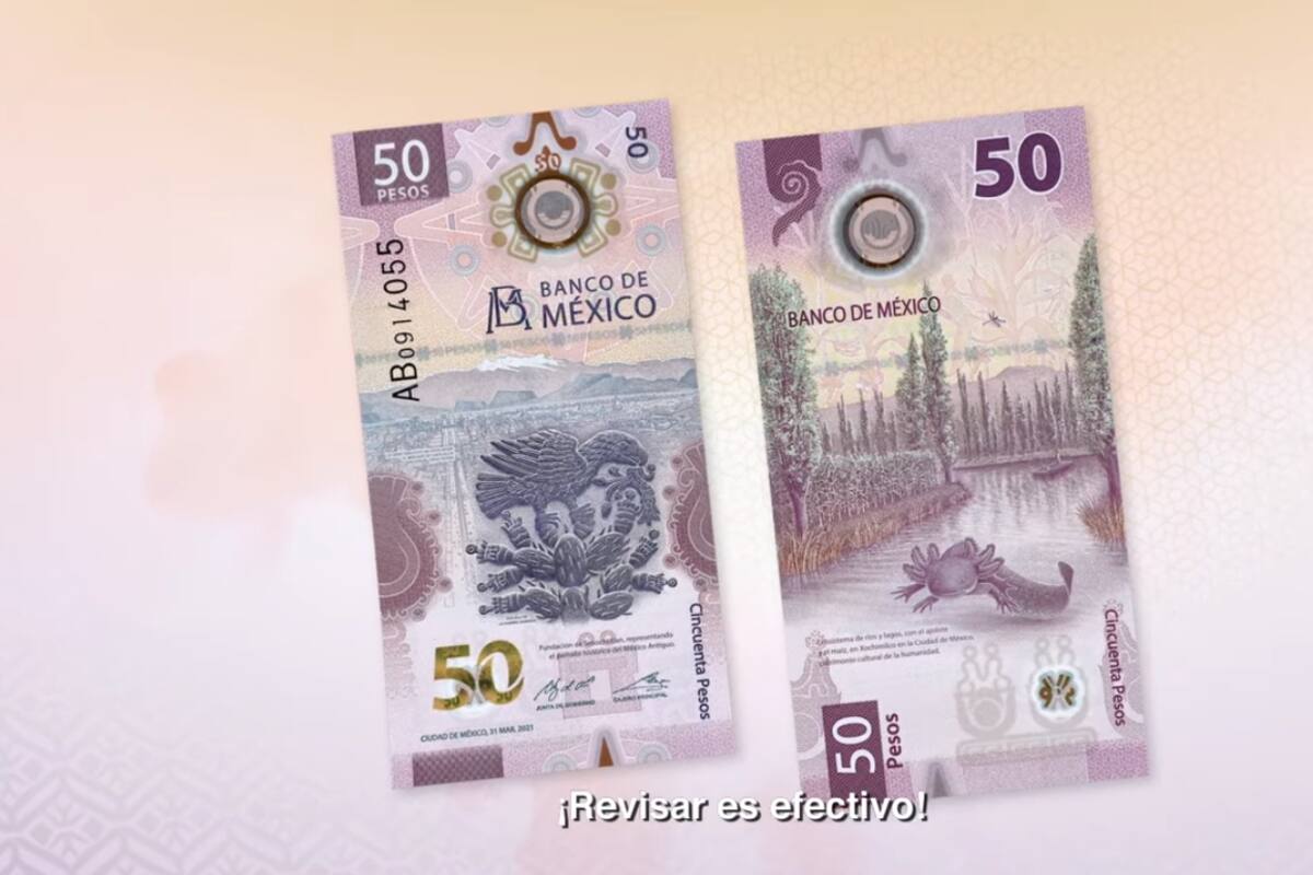Banxico presenta su nuevo billete de 50 pesos