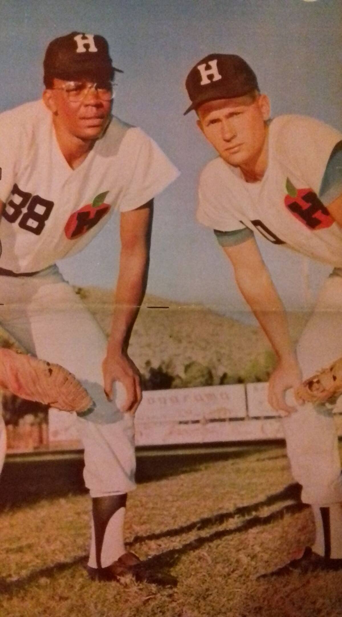 Chuck Vinson y Jay Ward con los Naranjeros de Hermosillo en 1969.