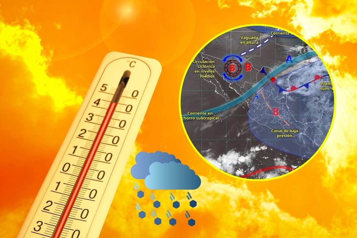 Onda de calor seguirá en México este 8 de mayo con temperaturas de hasta 45 grados, mientras frente frío 49 provocará lluvias fuertes, granizo y vientos intensos