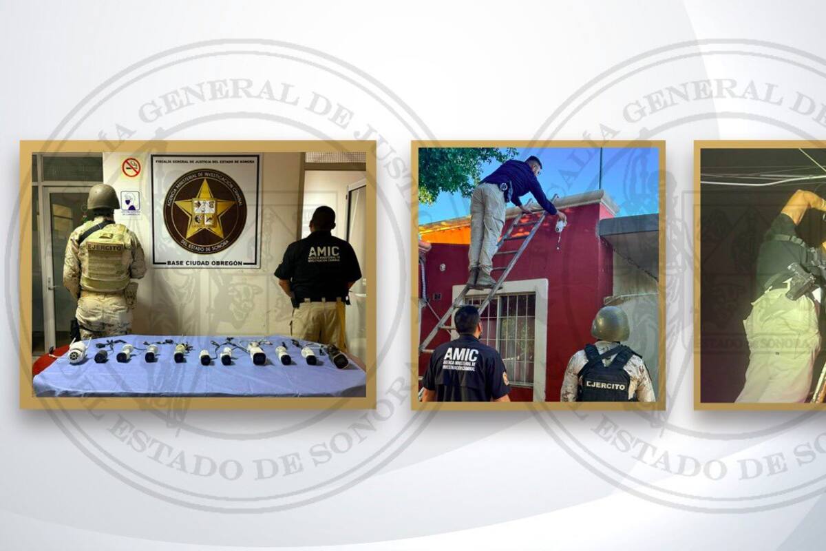 Aseguran 11 cámaras de videovigilancia instaladas ilegalmente en Ciudad Obregón
