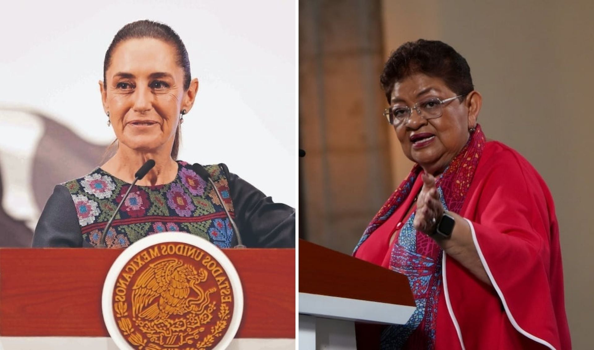 Claudian Sheinbaum Pardo y Ernestina Godoy