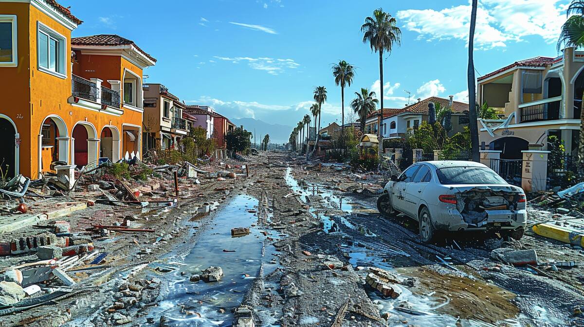 Ruinas de edificaciones son testigos del poder destructivo del huracán.