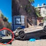 Hombre cae en su vehículo desde barranco de 30 metros en Nogales y queda grave